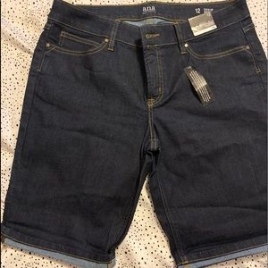 Women Size 12 Denim Bermuda Shorts